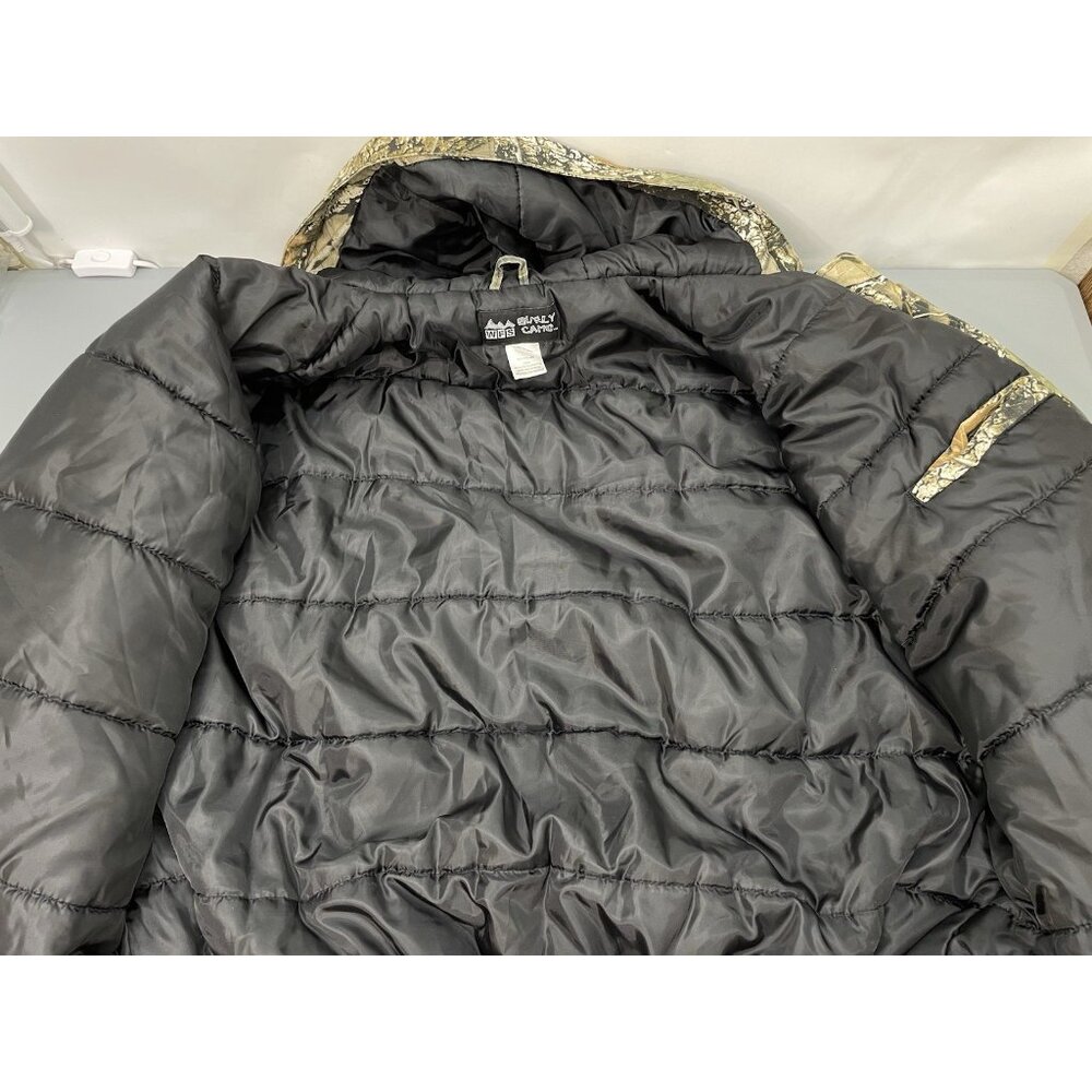 WFS Burly Camo Jacket Insulated Hunting Winter Outdoor Canvas Hooded Mens 3XL - Picture 4 of 12